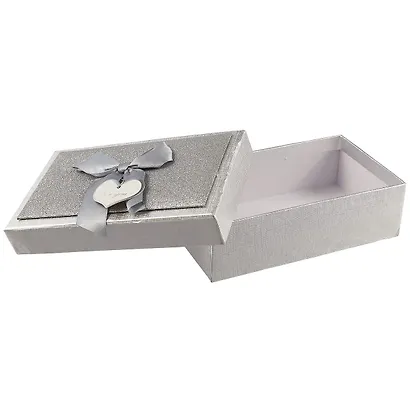 Подарочная коробка «Металлик серебро», маленькая - фото 2