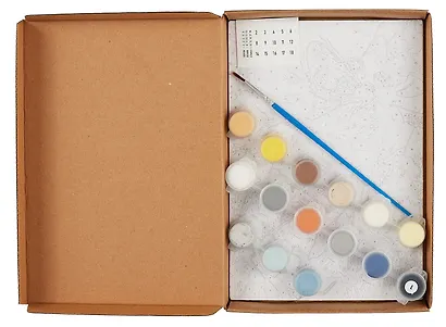 Картина-раскраска по номерам "Счастливый котик в поле" 20х14 см - фото 3