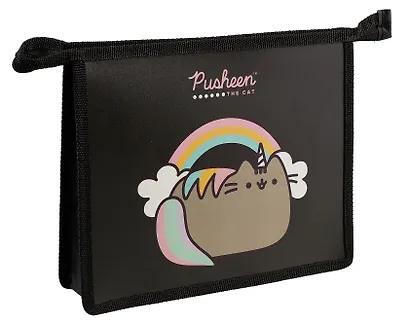 Папка для тетрадей А5 "Pusheen" 23*19*5, 1отд., пластик, молния сверху, инд.уп. - фото 1