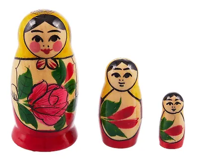 Матрешка Россияночка 3 куклы (01-003-000) - фото 2