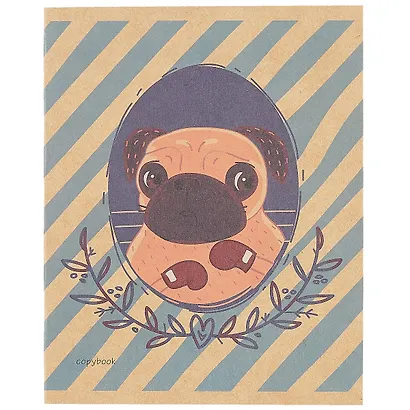 Тетрадь в клетку Listoff, "Приключение мопса", 48 листов, в ассортименте - фото 6