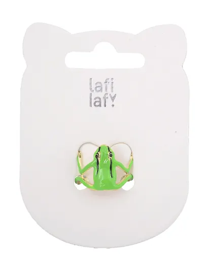 Колечко «Лягушечка», зеленая, металл, Lafilaf - фото 2