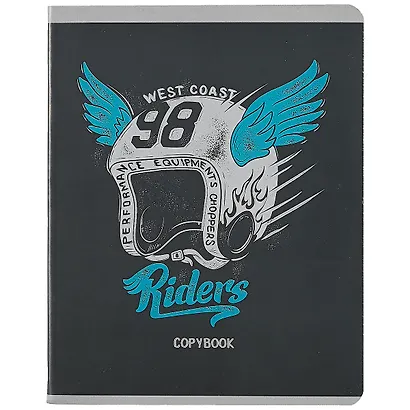 Тетрадь в клетку Listoff, "Мотоклуб", 96 листов, в ассортименте - фото 6