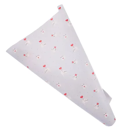 Бумага упаковочная 70*100см "Love. Голубой" глянц., инд.уп. - фото 4