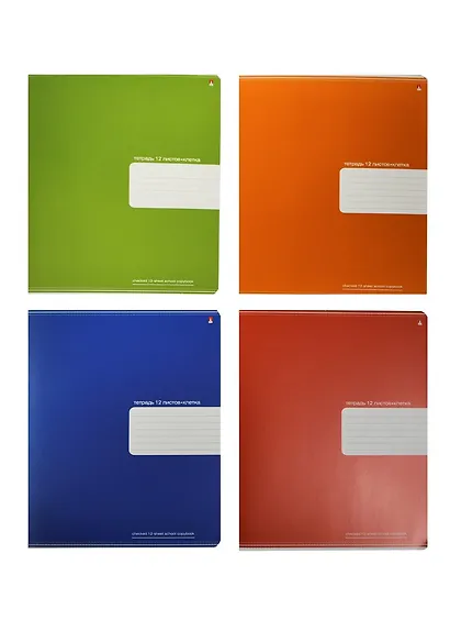 Тетрадь в клетку Альт, "Премиум металлик", 12 листов, в ассортименте - фото 6