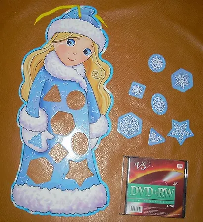 Снегурочка в снежинках (фигурный пазл) (Карапуз) - фото 2