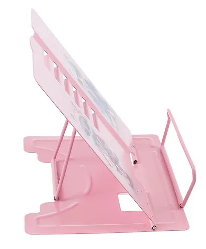 Подставка для книг/учебников "ГОРОДСКИЕ КОШЕЧКИ" 19х20х15,5см, розовая, металл - фото 3