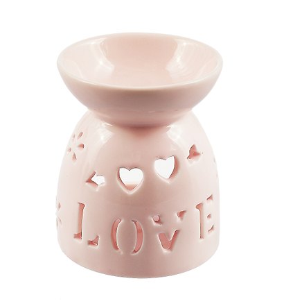 Аромалампа Love (розовая) (керамика) (9х8) (12-07836-C8) - фото 1
