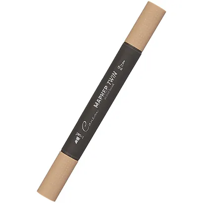 Маркер художественный "Сонет" сиена жженая, двухсторон., тонк. и широк.долото, Сонет - фото 1