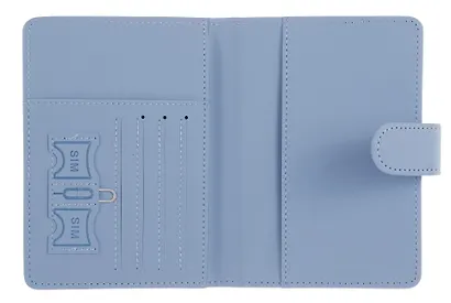 Travel Обложка для паспорта и карточек, голубая - фото 2