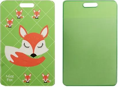 Чехол для карточек Лиса на зеленом фоне - фото 2