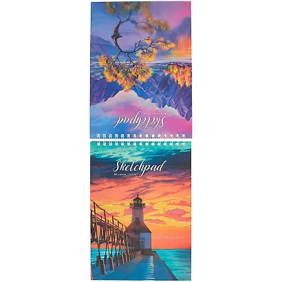 Скетчбук А4 80л "Пейзаж" белый офсет, 120г/м2, тв.обложка, спираль - фото 3