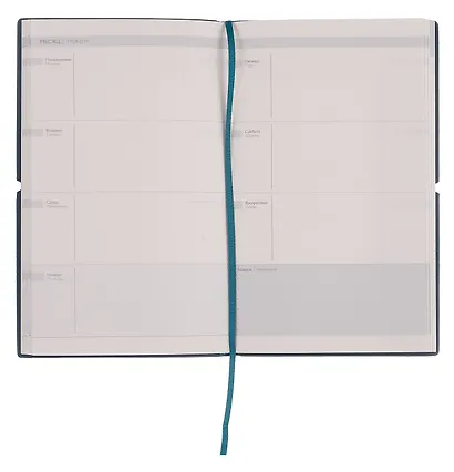 Ежедневник недат. А6+ 122x193 мм 120л "Наппа металлик" зеленый, кожзам, мягк.переплет, застёжка-резинка,офсет, ляссе - фото 6