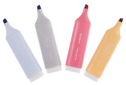 Текстовыделители 04цв "Grace" ПВХ, подвес, Hatber - фото 3