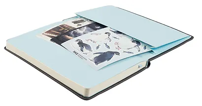 Книга для записей А5 120л тчк. "Joy Book. Thunder sky feat. NKS" иск.кожа, тв.переплет, ляссе, резинка, наклейки, инд.уп. - фото 6