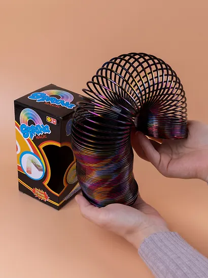 Головоломка Пружинка узор металлик (d.7,5см) (15см) (коробка) (12-01976-A215-8) - фото 7