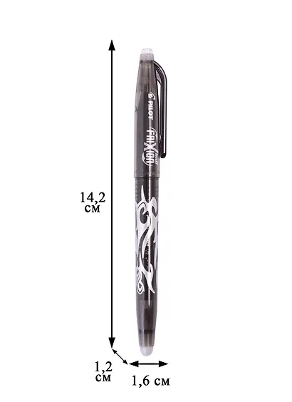 Ручка гелевая Pilot, Frixion BL-FR-5 (B), пиши-стирай черная - фото 2