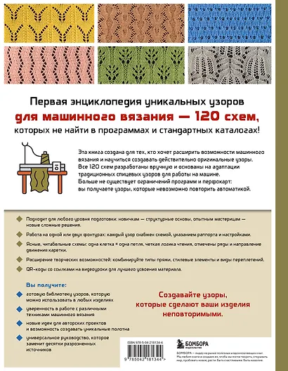 120 узоров для вязания на машине. Энциклопедия дизайнов со схемами, принципами построения и готовыми решениями для ручной деккеровки - фото 2