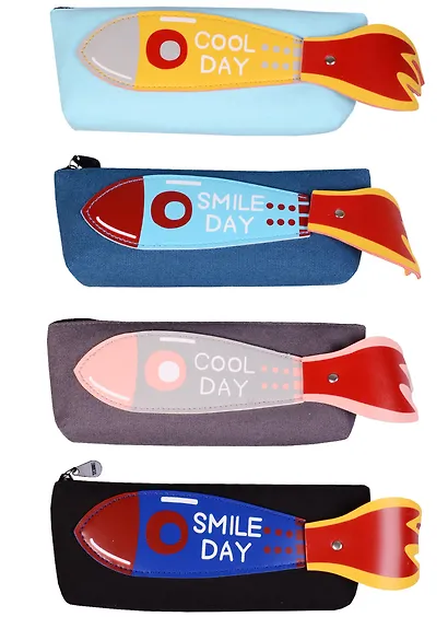 Пенал на молнии "Ракета с хвостом" - фото 1