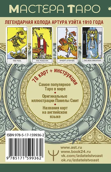 Таро Уэйта. Оригинал 1910 года. Классическое издание - фото 2