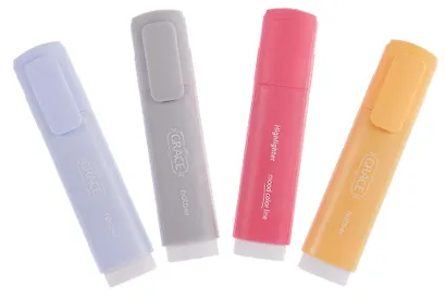 Текстовыделители 04цв "Grace" ПВХ, подвес, Hatber - фото 2