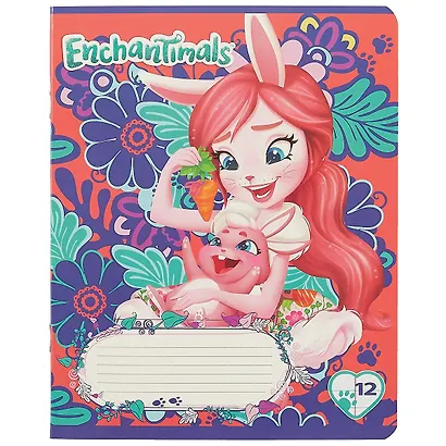 Тетрадь в линейку Enchantimals, 12 листов, в ассортименте - фото 6