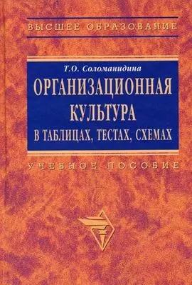 Организационная  культура в таблицах, тестах, кейсах и схемах: Учебно-методитческие материалы - фото 1