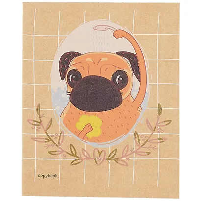 Тетрадь в клетку Listoff, "Приключение мопса", 48 листов, в ассортименте - фото 5