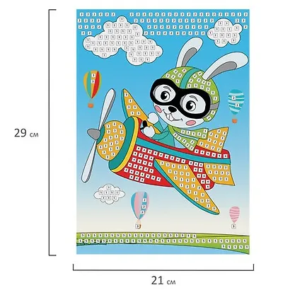 Набор для творчества Сверкающая мозаика из мягкого пластика, Пилот, 21х29см, ЮНЛАНДИЯ, 662361 - фото 5