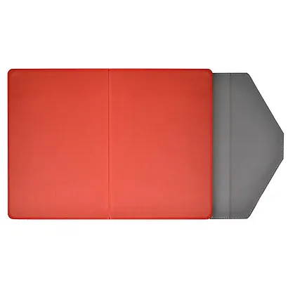 Ежедневник недат. А5 160л "Руффо" красный, серый, бежевый, иск.кожа, тв.переплет, офсет, ляссе - фото 5