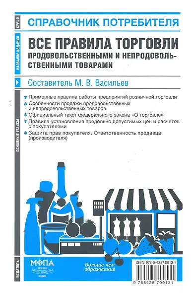 Все правила торговли продовольственными и непродовольственными товарами : сб. норм. актов - фото 1