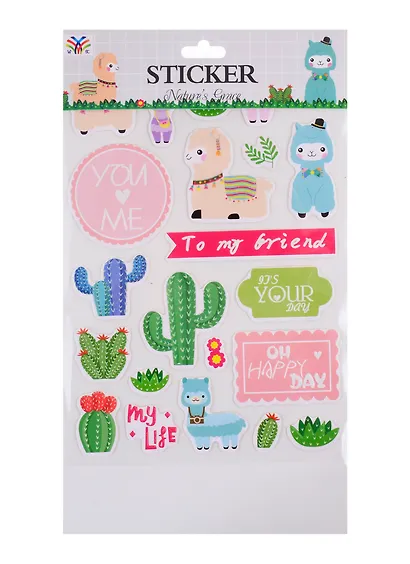 Стикеры бумажные  Лама - фото 1