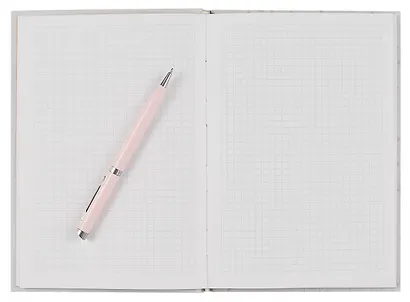 Книга для записей А5 80л "Девочка с голубыми волосами (Эксклюзив)" 7БЦ, пантонн.печать, мат.ламинация, офсет - фото 3