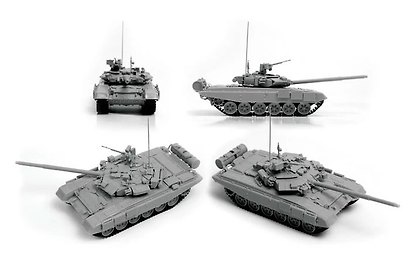 Сборная модель «Российский основной боевой танк Т-90», ZVEZDA (5020) - фото 4