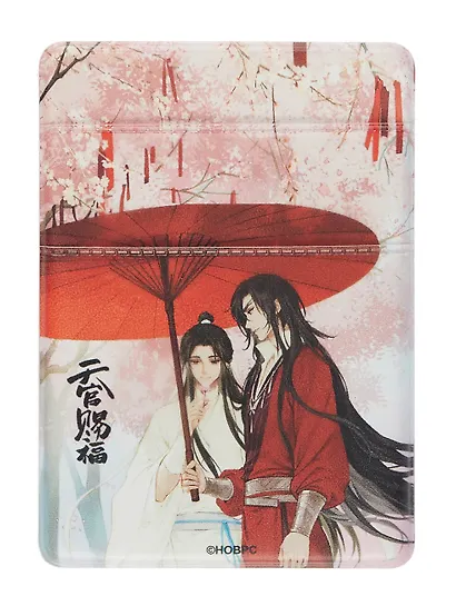 Чехол для карточек на телефон Благословение небожителей Се Лянь и Хуа Чэн под зонтом (ЧТ2024-18) - фото 3