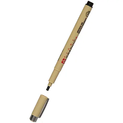 Капиллярная ручка «Pigma Graphic 3», Sakura, чёрная - фото 2