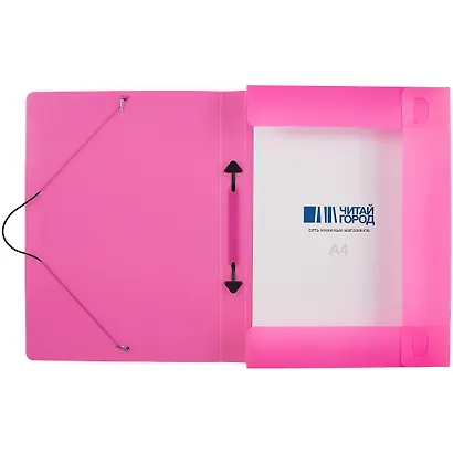 Папка на резинках с ручкой «Neon», А4 - фото 2