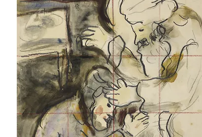 Шагал. Библейские сюжеты. Гуаши из Национального музея Библейского послания - фото 8