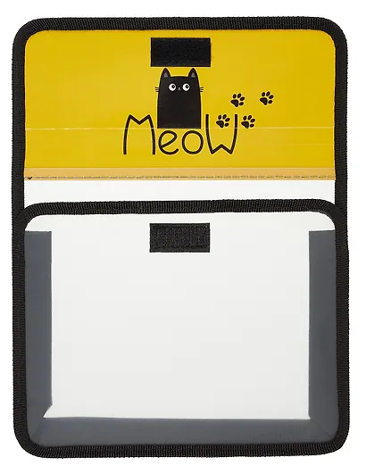 Папка для тетрадей А5 "Мяу" липучка, Оникс - фото 1