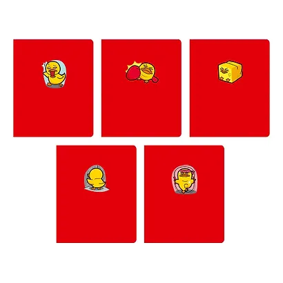 Тетрадь в клетку Listoff, "Total Red. Ducks", 48 листов, в ассортименте - фото 1