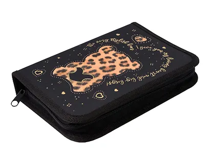 Пенал 1 отделение "Стильный мишка" 20*14, ткань/картон - фото 3