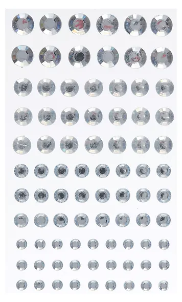 Стразы кристаллы, белые, микс размеров - фото 1