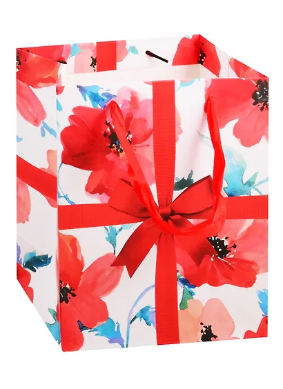 Пакет подарочный "Маки", А5 - фото 1