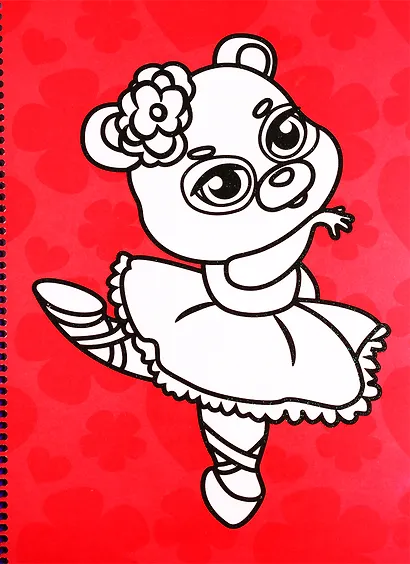 Раскраска на спирали с глиттером "Модняшки" - фото 3