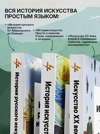 Самый полный путеводитель по искусству от Level One. Подарочный комплект из 3 книг - фото 5