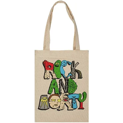 Сумка-шоппер Рик и Морти (хлопок) - фото 1