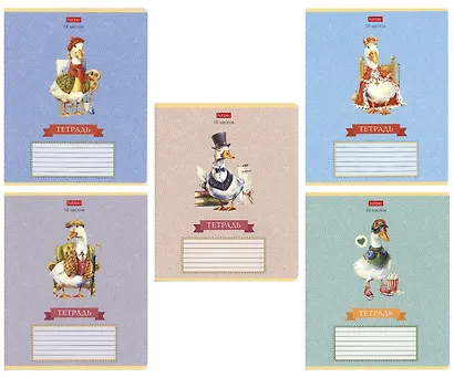 Тетрадь в линейку Hatber, Gussi, 18 листов, в ассортименте - фото 1