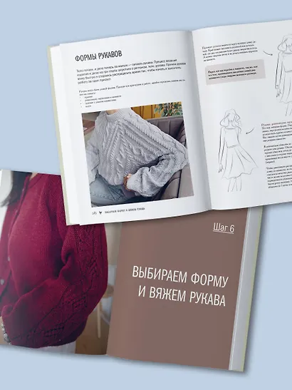Мастер вязания спицами. РЕГЛАН сверху. 5000 моделей по одной формуле. Книга-конструктор трендовых плечевых изделий с идеальной посадкой - фото 11