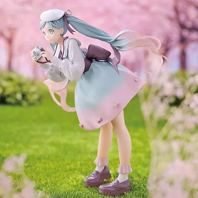 Фигурка аниме Хатсунэ Мику HATSUNE MIKU Holiday Memories Camera 20см 87813 - фото 4