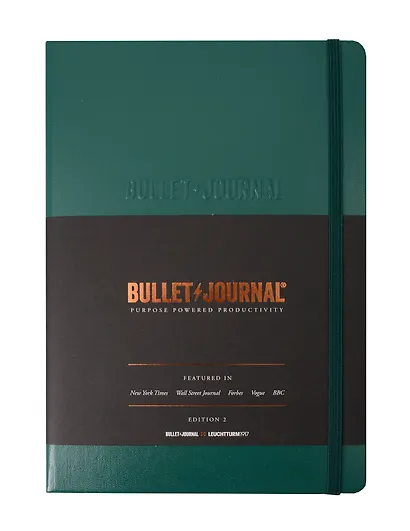 Книга для записей A5, 103 листа "Bullet Journal", твердая обложка, цвет Green23 (зеленый), Leuchtturm1917 - фото 1